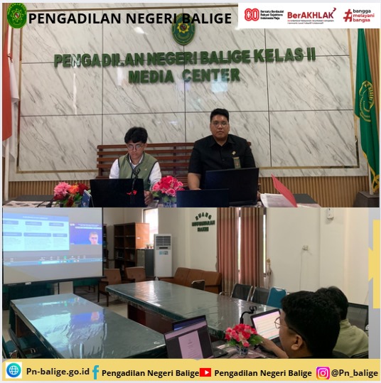 Pengadilan Negeri Balige mengikuti kegiatan Sosialisasi Pengisian Kuesioner Penilaian Risiko Nasional terhadap Tindak Pidana Pencucian Uang (NRA TPPU) Tahun 2025 secara online